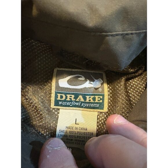 Drake Waterfowl Systems shirt mens large brown camo wingshooter vented hunt 44 - Picture 3 of 12
